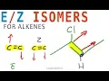 E Z Geometric Isomers for Alkenes