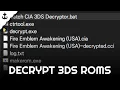 How to Decrypt 3DS Rom FIles