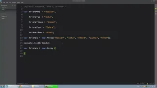 Learn JavaScript In Arabic Array Intro