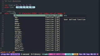 Vimscript Tutorial List creation indexing
