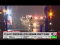 Fatal crash closes U S Route 322 in Lebanon County