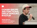 Domain Errors and Functional Error Handling in Kotlin