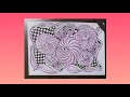 How To draw Tangle Pattern - M