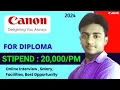 Canon India Recruitment 2024 Freshers Stipend 20 Diploma Job Vacancy 2024 Latest Jobs