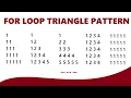 For Loop Triangles For Loop Pattern Printing seba class 10 hslc Computer Science