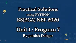 Python Practical 7 Runtime Expression Evaluation Using eval BCA Sem 5 By Jainish Dabgar