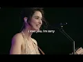 Gracie Abrams - I Love You, I'm Sorry (lyrics) | Live Performance