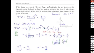 Unit 7-6 Optimization Fisher Example - MATH 121