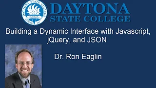 Advanced Javascript and JQuery Building a Dynamic Interface Part 1