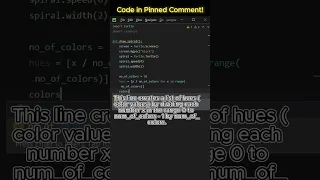 Mesmerizing Python Turtle Spiral Colorful Coding Art Python Programming for Beginners
