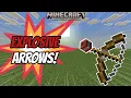 How to Make EXPLOSIVE Arrows in Minecraft Bedrock No Mods