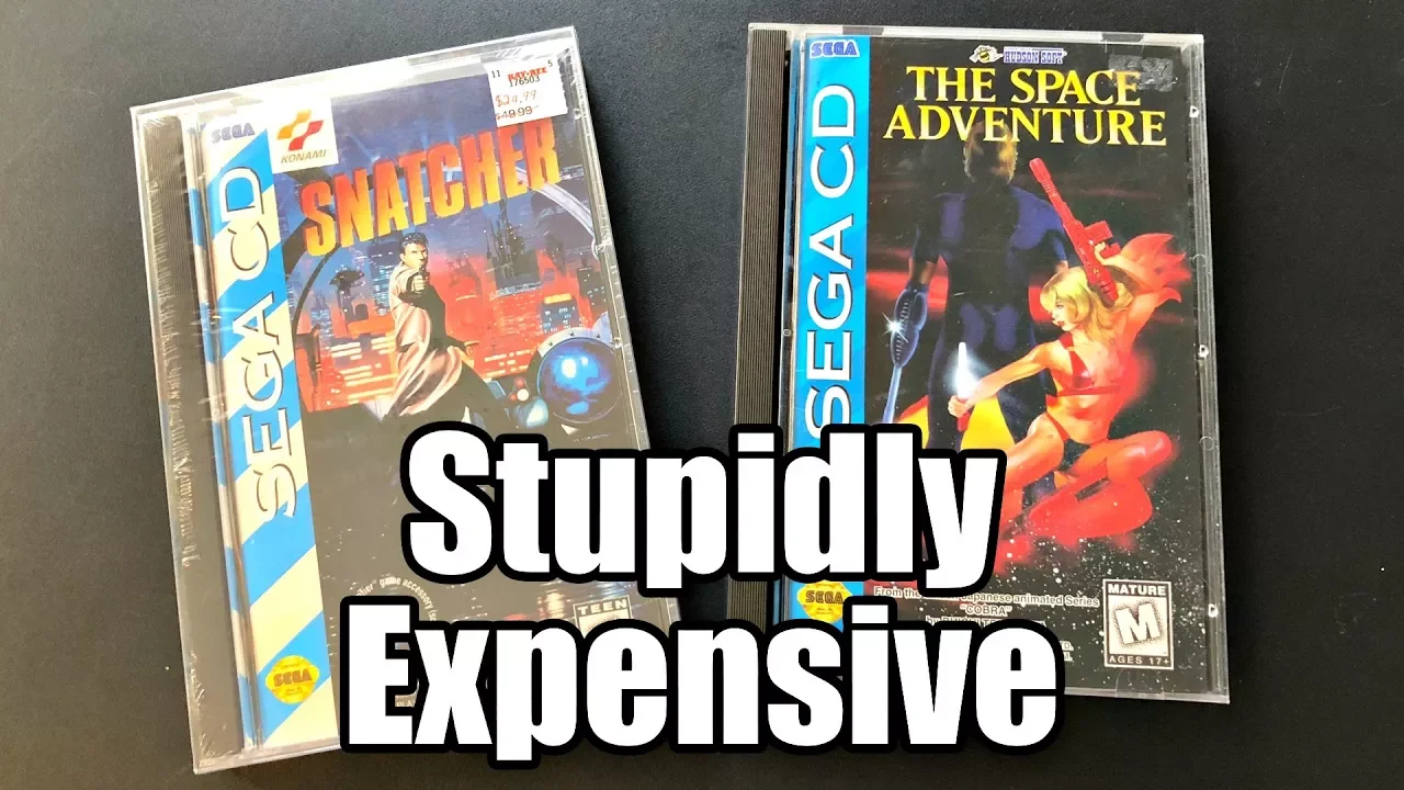 Stupidly RARE & EXPENSIVE Sega CD Games! SNATCHER sealed for $1,000 Dollars?!