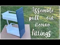 How to assemble and install Ikea pull-out interior fittings 12 spice rack