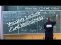 Fluid Mechanics Intro Part 3 Viscosity and Newton s Law of Viscosity Types of Viscosity and Units