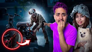 O PALHAÇO BIZARRO FUROU O PNEU DA NOSSA MOTO! *assustador 😨