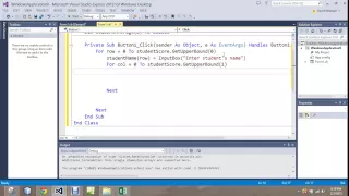VB 2D Array Real World Example