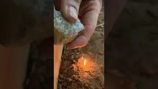 Starting A Fire With A Rock From My Driveway Wilderness Survival Skills  Starting A Fire With A Rock From My Driveway Wilderness Survival Skills