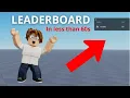 How to make a LEADERBOARD in Roblox Studio 2026