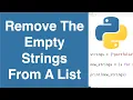 Remove The Empty Strings From A List Python Example