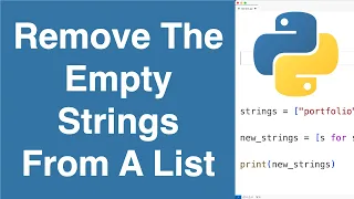 Remove The Empty Strings From A List Python Example