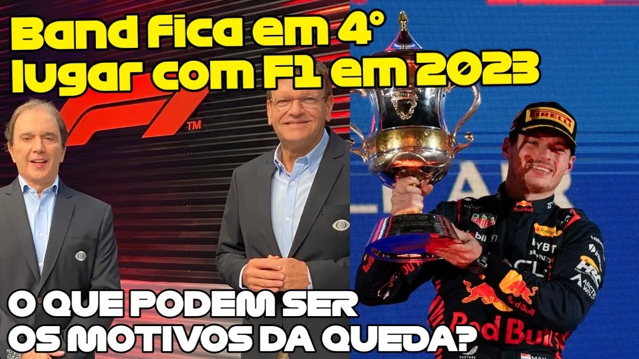 BAND CAI PARA 4° LUGAR NA AUDIÊNCIA COM A F1 - NA MINHA OPINIÃO, O QUE PODEM SER AS CAUSAS DA QUEDA