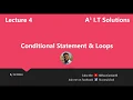 Lecture 4 Loops and Conditional Statement