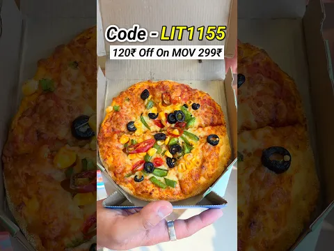 28₹ Pizza🍕 Domino's Secret Promo Code🤫 #shortsfeed #shortvideo #shorts #dominos #pizza #viral #reels