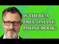 Is there a free online phone book