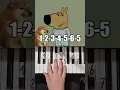Download Lagu Just a chill guy Piano Tutorial #shorts