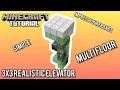 3x3 BEST Multifloor Realistic Elevator Minecraft 26 1 Redstone Tutorial