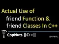 Use Of friend Function And Classes In C