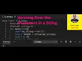 How to Iterate Over the Characters in a String in C programming