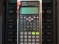 How to solve and reduce a matrix to RREF on an fx991es Casio Calculator