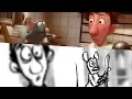Remy in the Kitchen from Ratatouille Pixar Side by Side