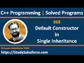 68 C How to implement default constructor in single inheritance in C