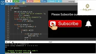 154 C-Program to delete duplicate elements from an array of integers