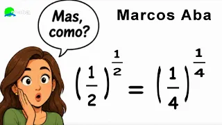 COMO PASSAR DE MEIO ELEVADO A MEIO PARA UM QUARTO ELEVADO A UM QUARTO
