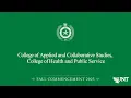 CACS CHPS UNT Commencement Fall 2025