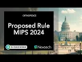 WEBINAR Proposed Rule MIPS 2024 Orthopedics