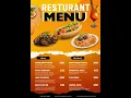 Restaurant Food Menu