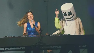                                                        نانسي عجرم و مارشميلو بأغنية صح صح في الرياض دندنها
