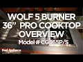 Wolf 5 Burner 36 Pro Gas Cooktop Model