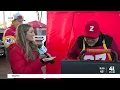Kansas City Chiefs fans wait in line hours before GEHA Field at Arrowhead Stadium opens