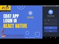React Native Chat App Sign in process Java institute