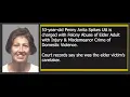 Penny Anita Spikes Utt arrested for domestic violence elder abuse as victim s caretaker