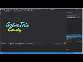 How To Solve Unity Viusal Studio 2019 Script Not Showing Easily