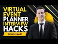 Basic Virtual Event Planner Interview Questions and Answers Must Watch Before Your Interview