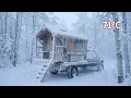 I Survived a -71°C Blizzard in a RV Mobihome | Extreme Off Grid Winter Life
