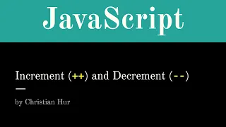 JavaScript - Increment and Decrement -- Unary Operators
