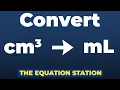 How to convert cubic centimeters to milliliters Physics Practice Problem